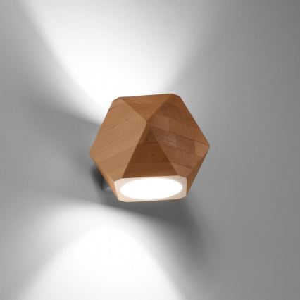 Fali lámpa WOODY 1xG9/40W/230V tölgy