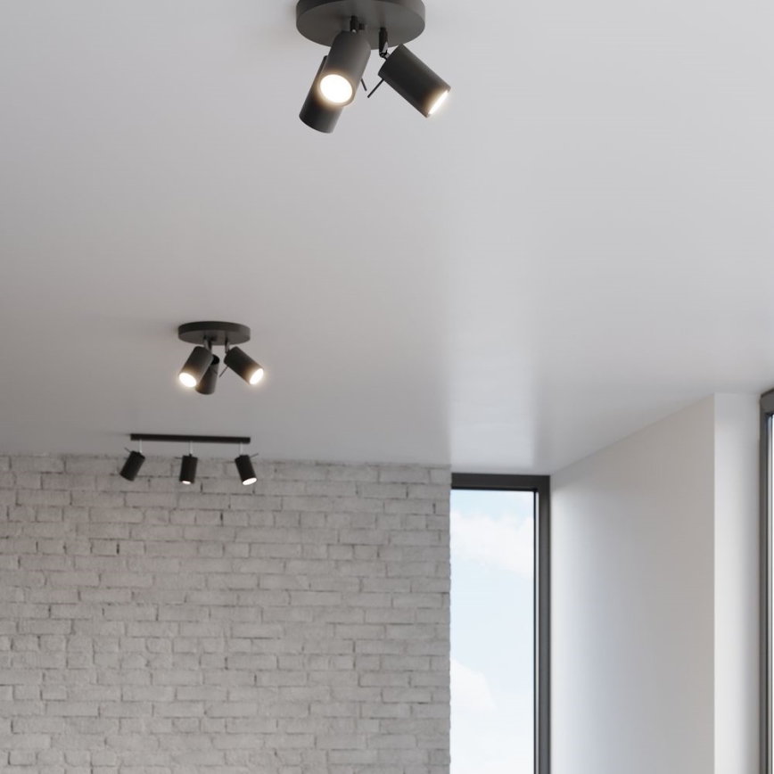 Spotlámpa RING 3xGU10/10W/230V fekete