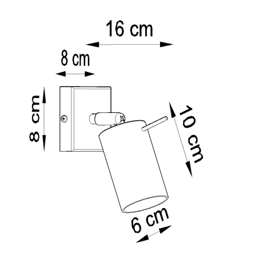 Fali spotlámpa RING 1xGU10/10W/230V fehér