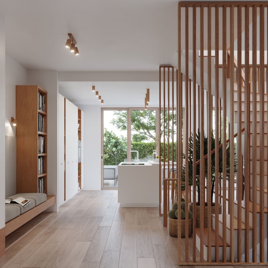 Spotlámpa ZEKE 3xGU10/40W/230V tölgy