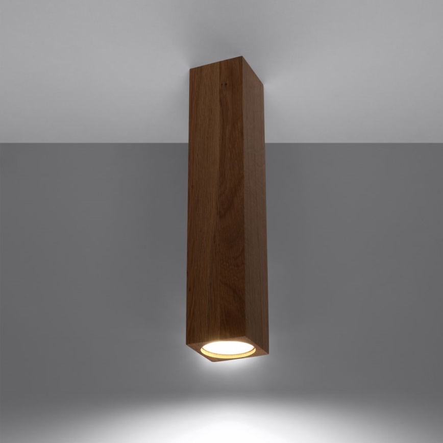 Spotlámpa KEKE 1xGU10/40W/230V 30 cm tölgy