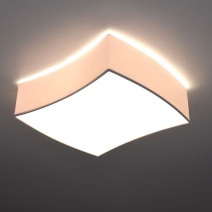 Mennyezeti lámpa SQUARE 2xE27/60W/230V fehér