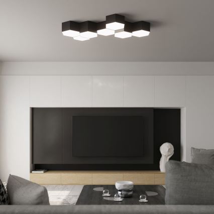 Mennyezeti lámpa SUNDE 2xE27/60W/230V 11,5 cm fekete