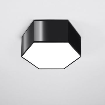 Mennyezeti lámpa SUNDE 2xE27/60W/230V 13,5 cm fekete