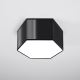 Mennyezeti lámpa SUNDE 2xE27/60W/230V 15,5 cm fekete