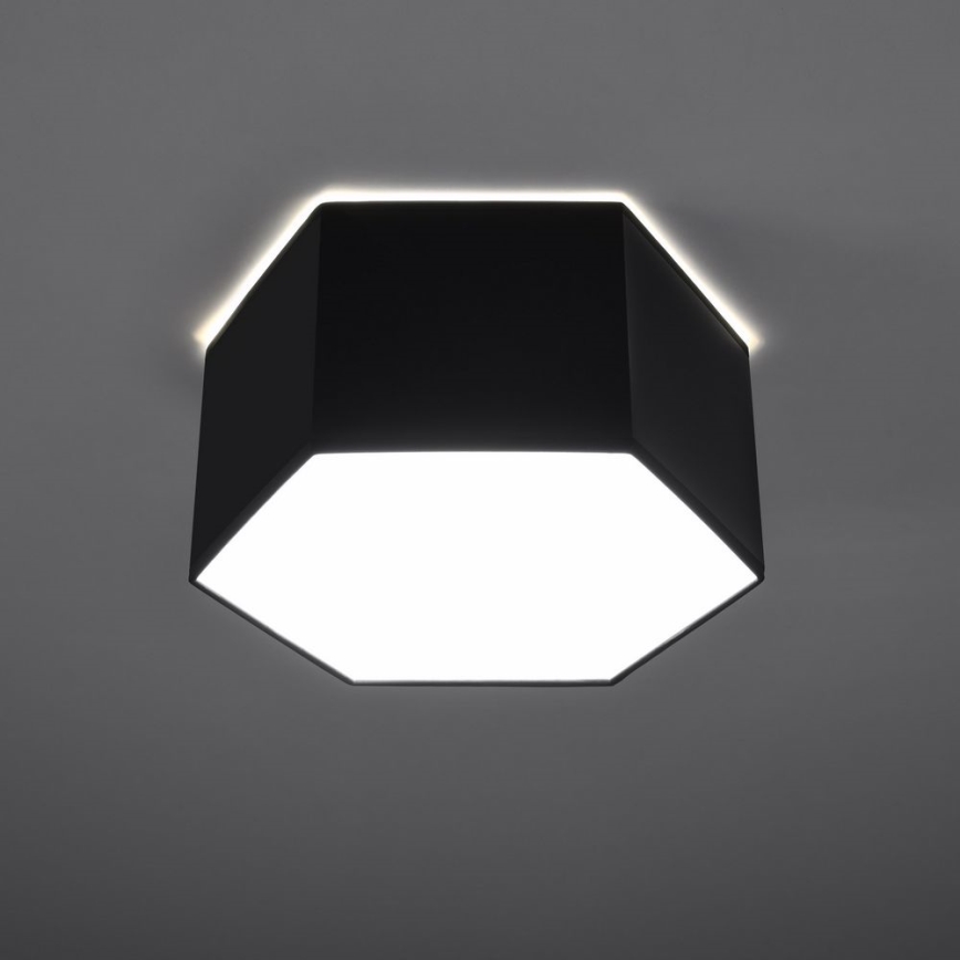 Mennyezeti lámpa SUNDE 2xE27/60W/230V 15,5 cm fekete