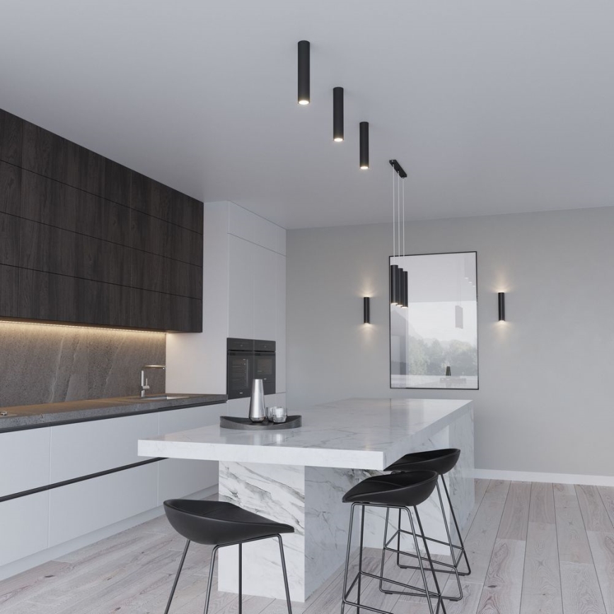 Csillár zsinóron LAGOS 3xGU10/10W/230V fekete