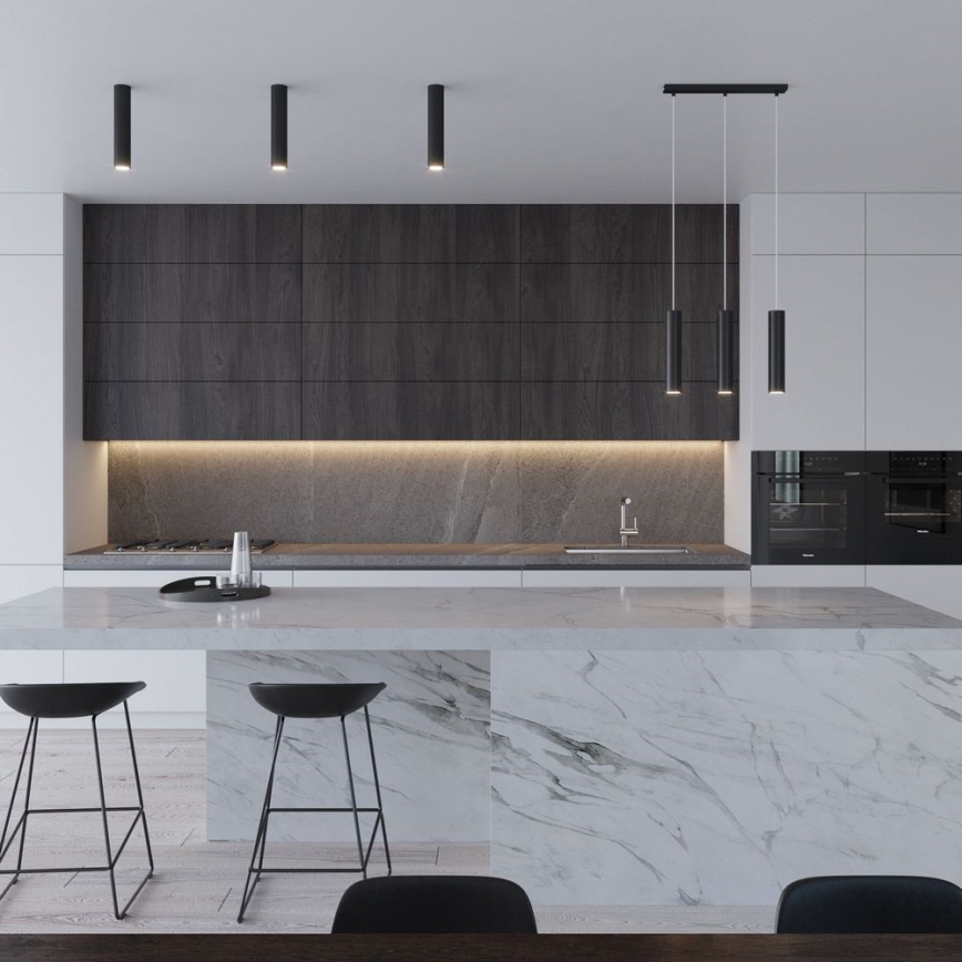 Csillár zsinóron LAGOS 3xGU10/10W/230V fekete