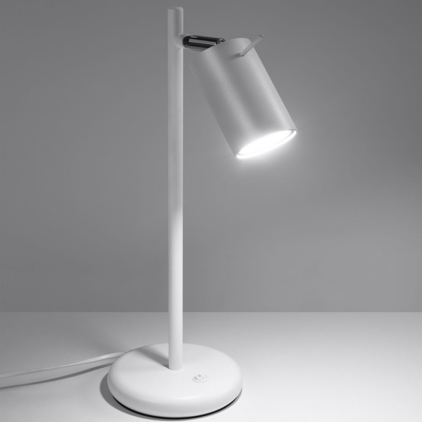 Asztali lámpa RING 1xGU10/10W/230V fehér