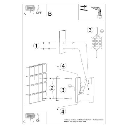 Fali lámpa LAPPO 1xE14/10W/230V fehér