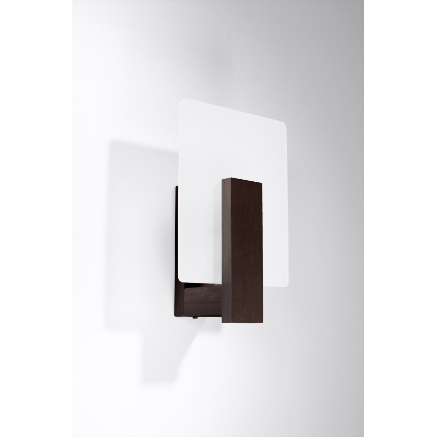 Fali lámpatest LAPPO 1x E14/10W/230V wenge