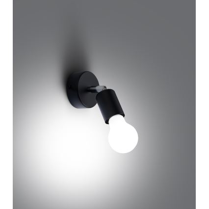 Fali spotlámpa FORNES 1xE27/60W/230V fekete