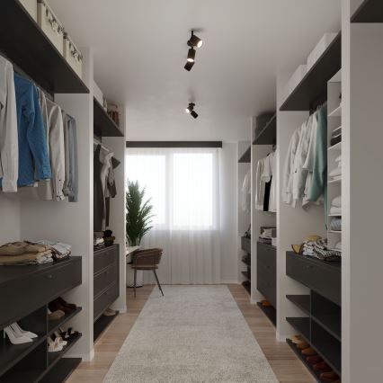 Spotlámpa LEMMI 2xGU10/40W/230V fekete