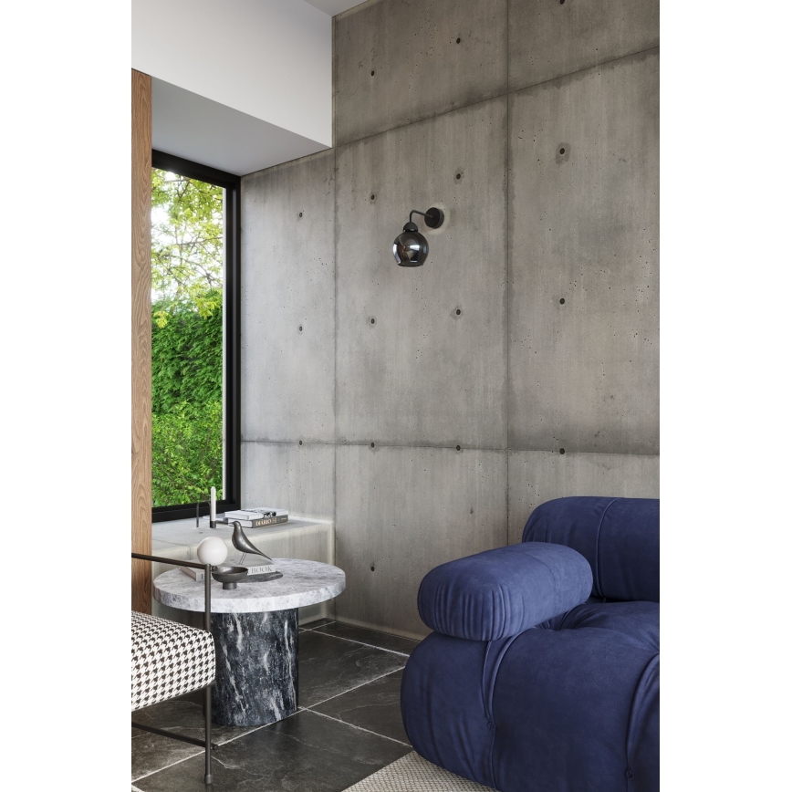 Fali lámpa ALINO 1xE27/60W/230V fekete