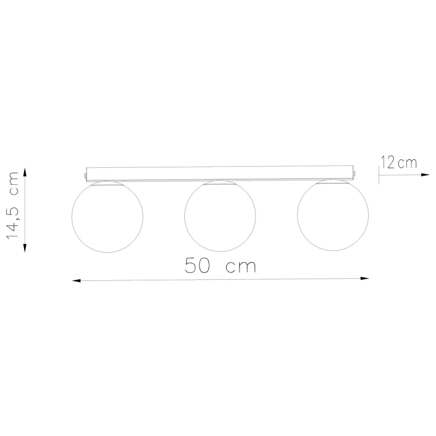 Mennyezeti lámpa YOLI 3xG9/12W/230V fehér