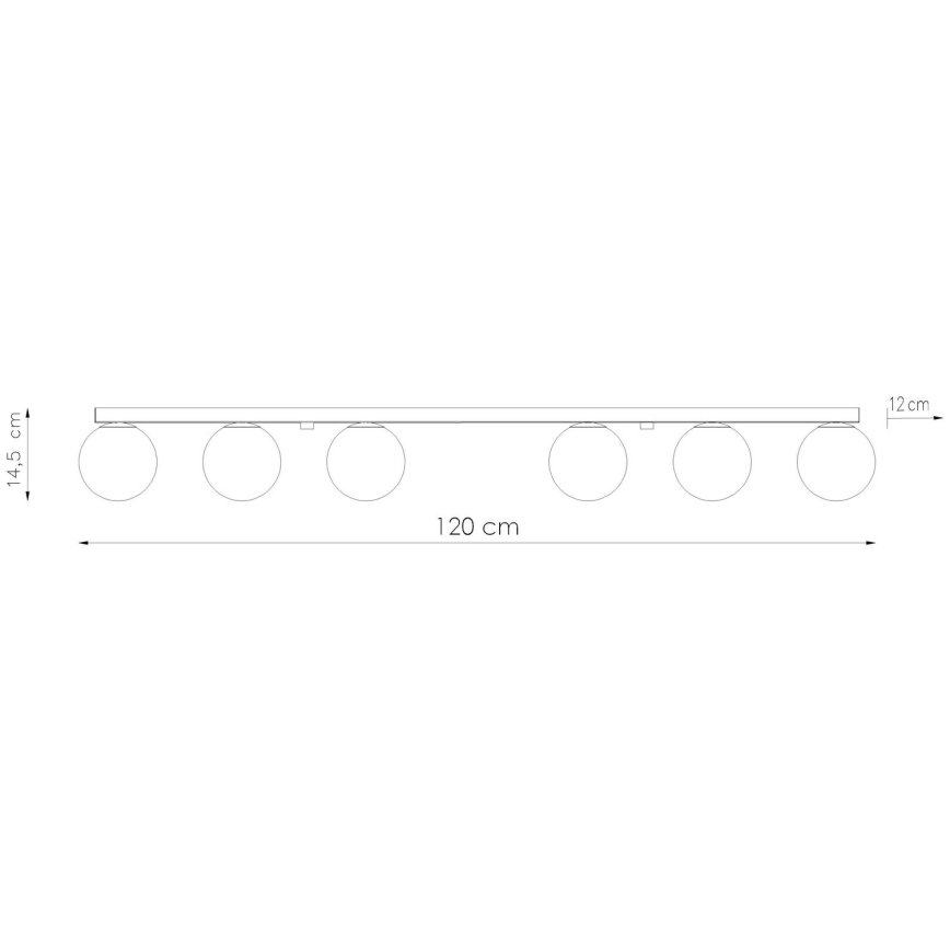 Mennyezeti lámpa YOLI 6xG9/12W/230V fehér