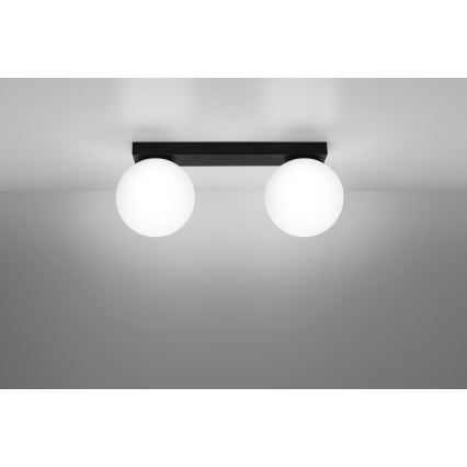 Mennyezeti lámpa YOLI 2xG9/12W/230V fekete