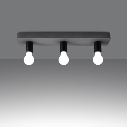 Spotlámpa TAVO 3xE27/15W/230V beton