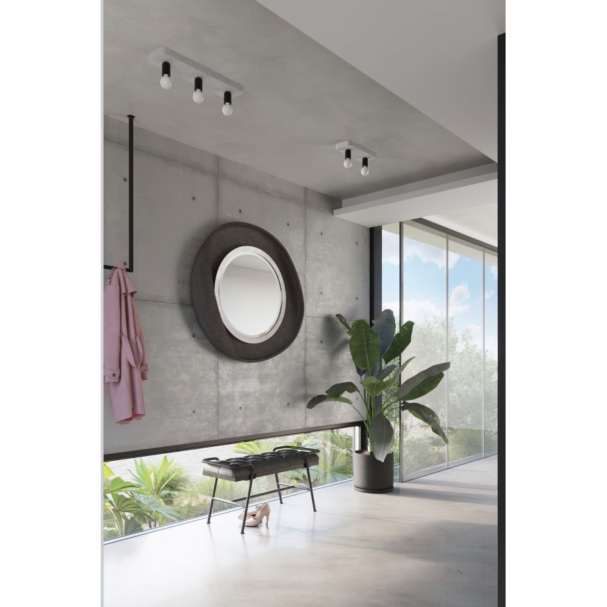 Spotlámpa TAVO 3xE27/15W/230V beton