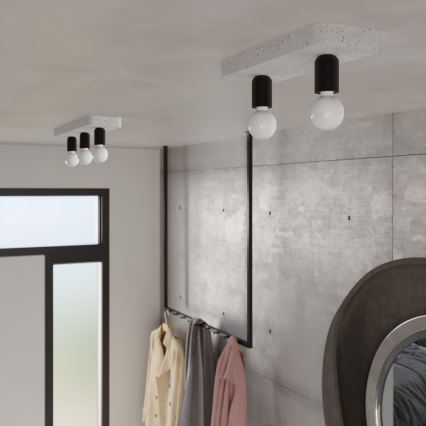 Spotlámpa TAVO 3xE27/15W/230V beton