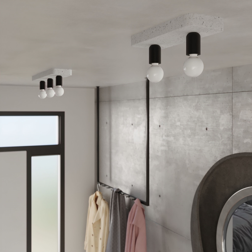 Spotlámpa TAVO 3xE27/15W/230V beton