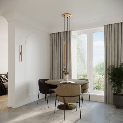 Csillár zsinóron PASTELO 5xG9/8W/230V arany