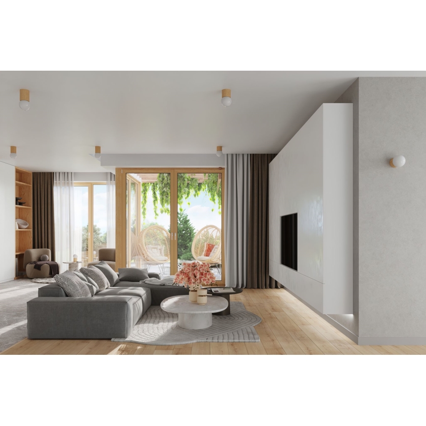 Spotlámpa BOOMO 1xG9/8W/230V bükkfa