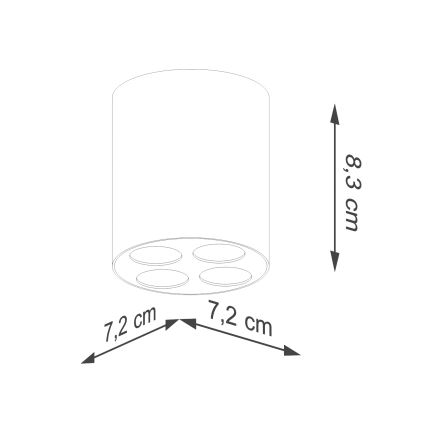 LED Spotlámpa ZOE LED/9W/230V fehér