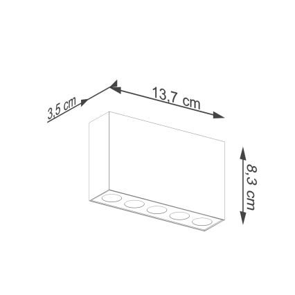 LED Spotlámpa SOLE LED/11W/230V fekete