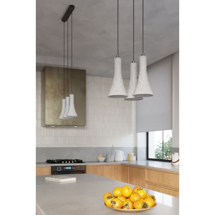 Csillár zsinóron REA 2xE14/12W/230V beton