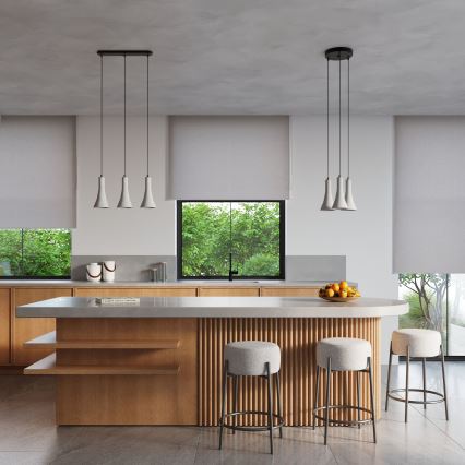 Csillár zsinóron REA 2xE14/12W/230V beton