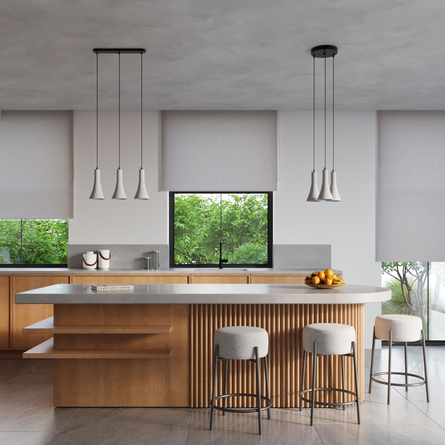Csillár zsinóron REA 2xE14/12W/230V beton