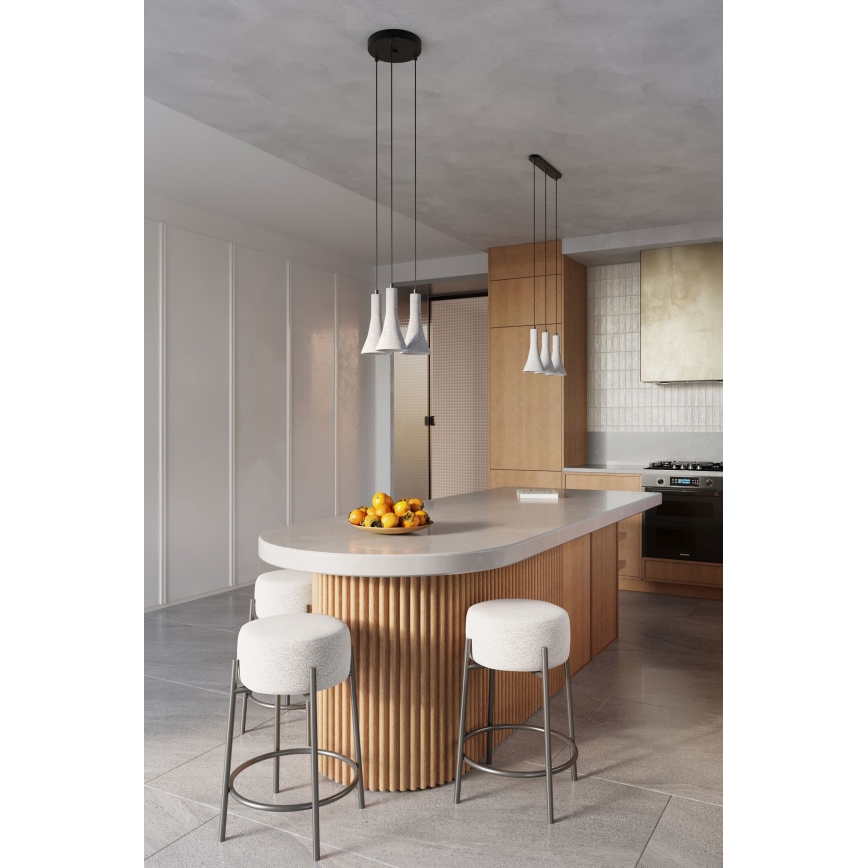 Csillár zsinóron REA 2xE14/12W/230V beton