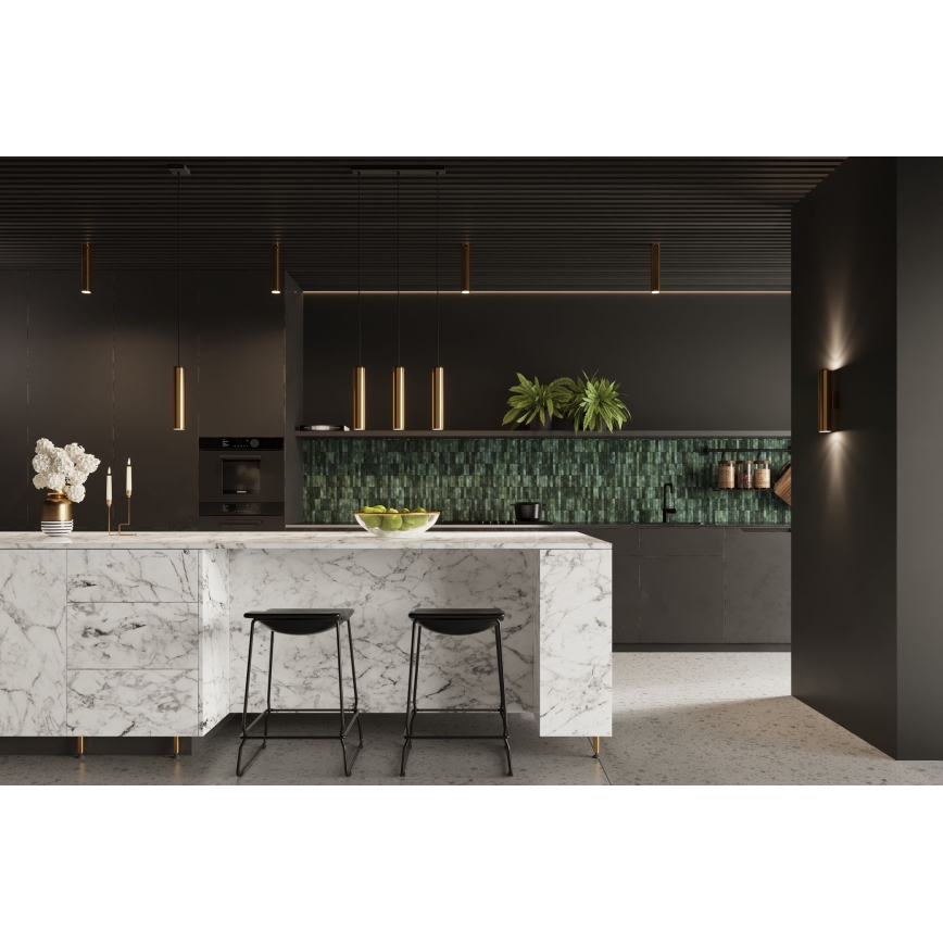 Csillár zsinóron LAGOS 2xGU10/10W/230V arany