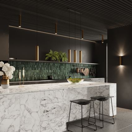 Csillár zsinóron LAGOS 2xGU10/10W/230V arany