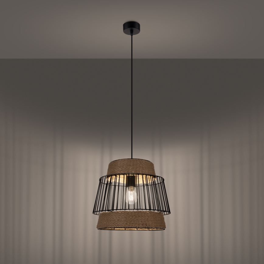 Csillár zsinóron BRILO 1xE27/15W/230V