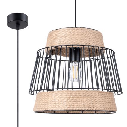 Csillár zsinóron BRILO 1xE27/15W/230V