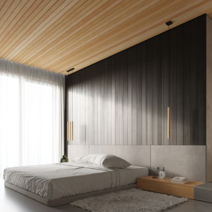 Csillár zsinóron PASTELO 1xG9/8W/230V bükkfa