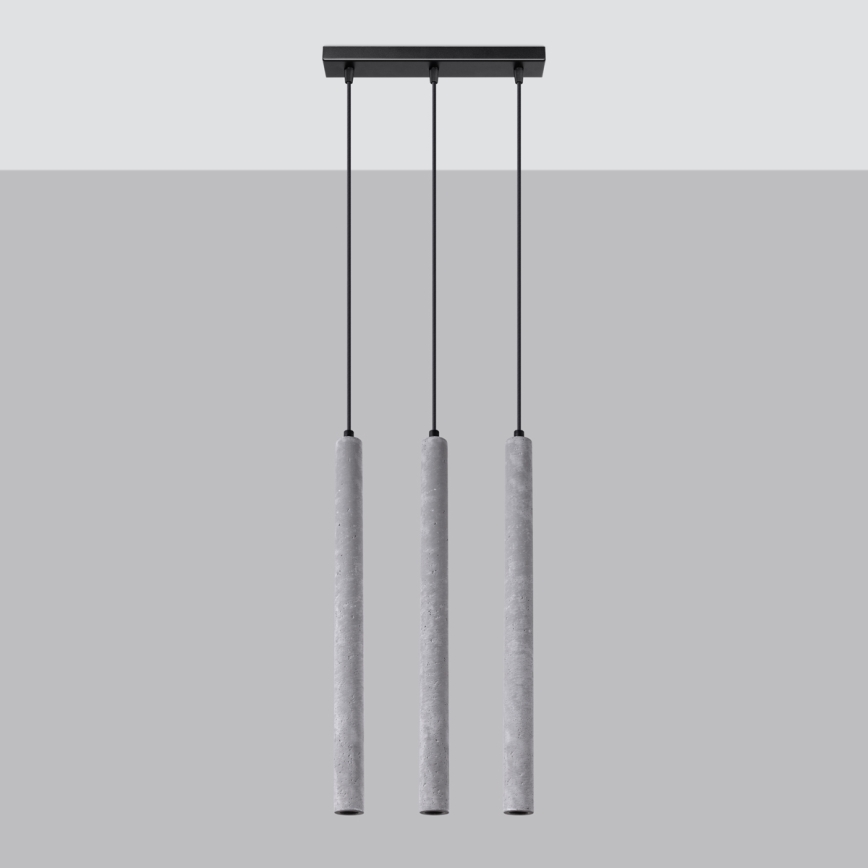 Csillár zsinóron PASTELO 3xG9/8W/230V beton