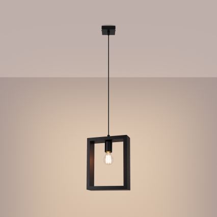 Csillár zsinóron ARIES 1xE27/15W/230V bükkfa/wenge