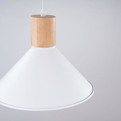 Csillár zsinóron JAGA 1xE27/15W/230V átm. 30 cm fehér