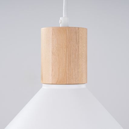 Csillár zsinóron JAGA 1xE27/15W/230V átm. 30 cm fehér