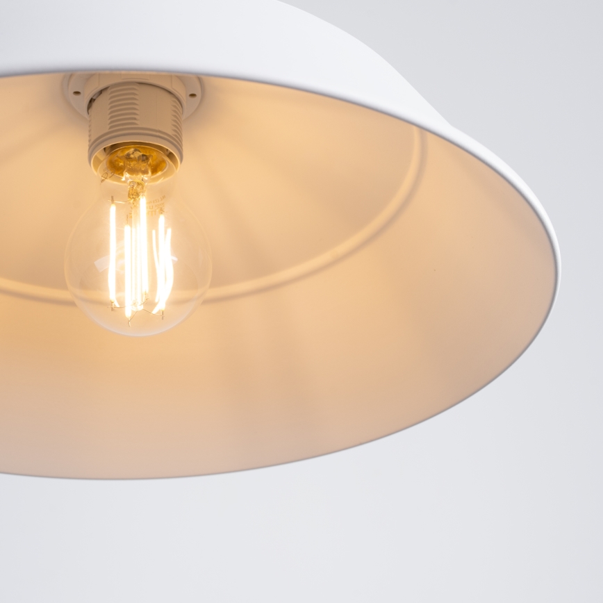 Csillár zsinóron FANO 1xE27/15W/230V átm. 34 cm fehér