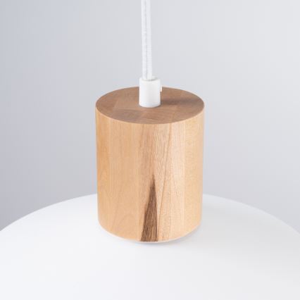 Csillár zsinóron FANO 1xE27/15W/230V átm. 34 cm fehér