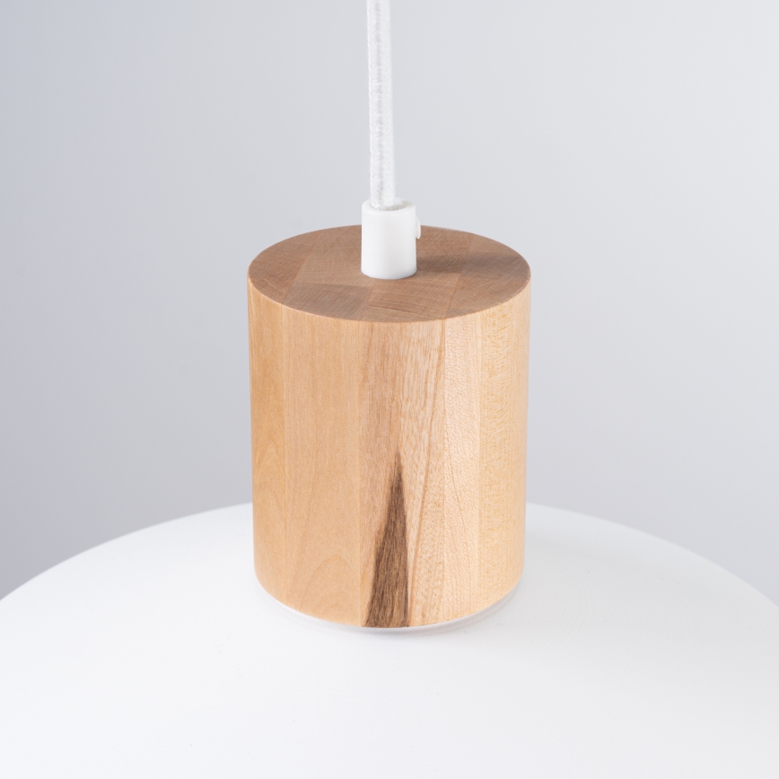 Csillár zsinóron FANO 1xE27/15W/230V átm. 34 cm fehér
