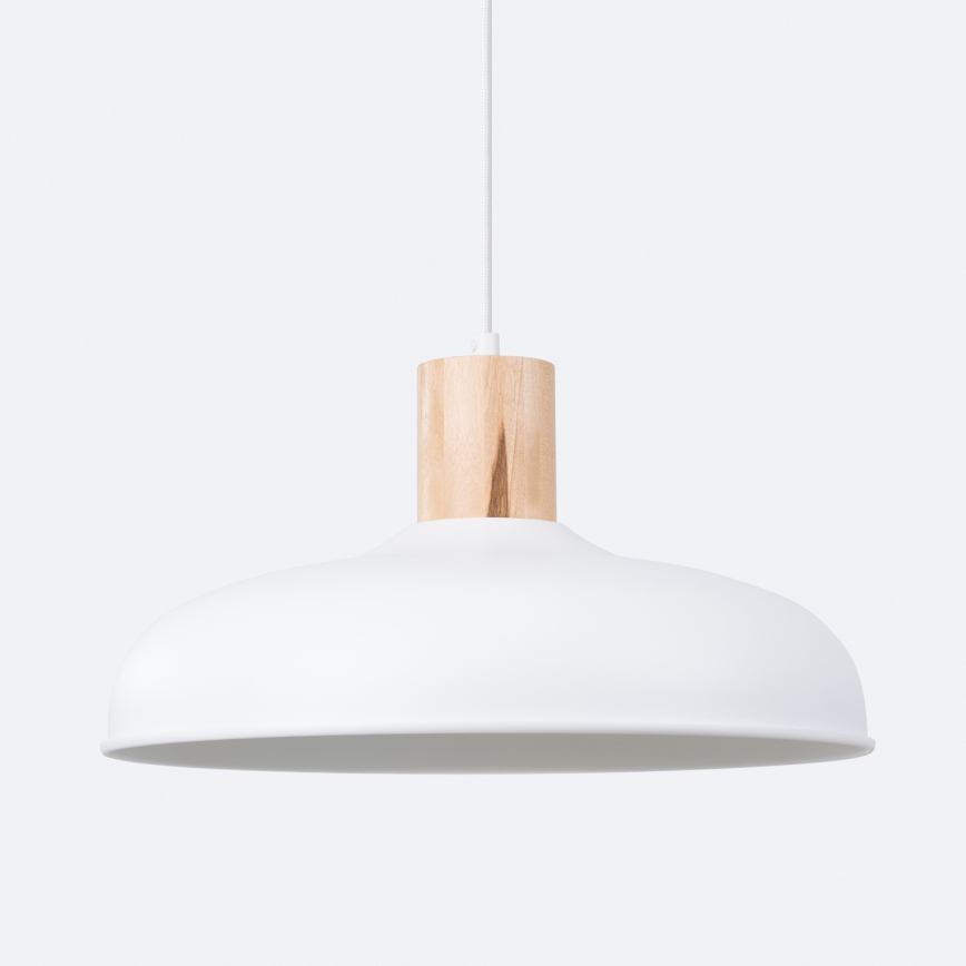 Csillár zsinóron INDY 1xE27/15W/230V átm. 38 cm fehér