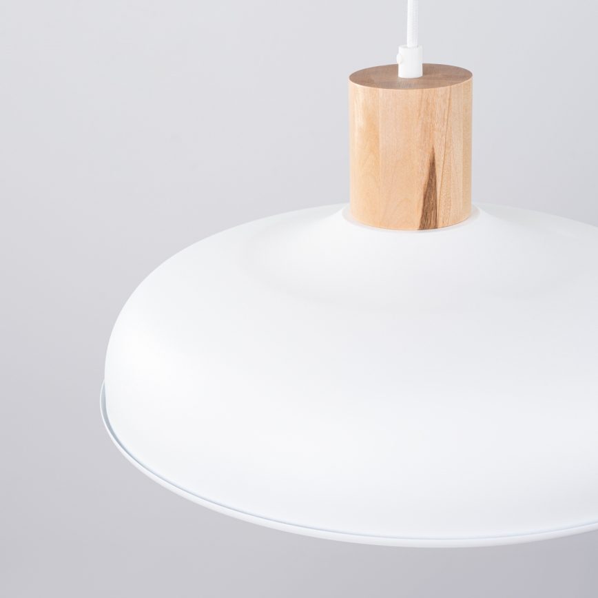 Csillár zsinóron INDY 1xE27/15W/230V átm. 38 cm fehér