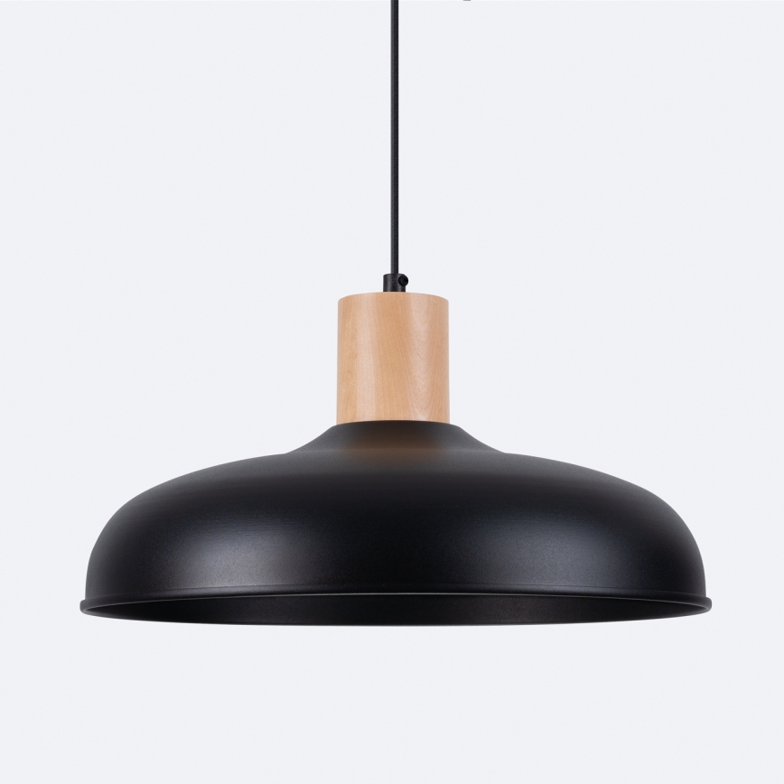 Csillár zsinóron INDY 1xE27/15W/230V átm. 38 cm fekete