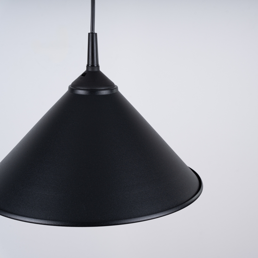 Csillár zsinóron ZUMA 1xE27/15W/230V átm. 30 cm fekete