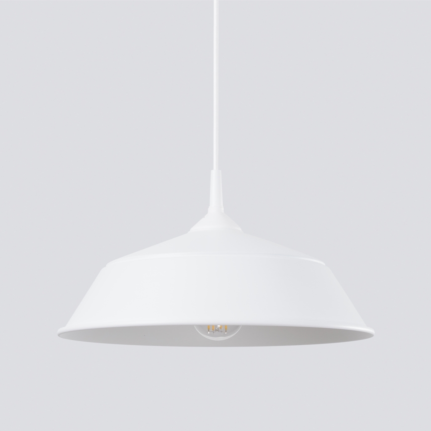 Csillár zsinóron FRIKA 1xE27/15W/230V átm. 34 cm fehér